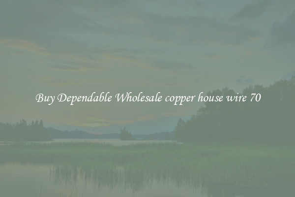 Buy Dependable Wholesale copper house wire 70