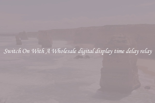 Switch On With A Wholesale digital display time delay relay