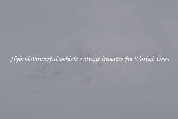 Hybrid Powerful vehicle voltage inverter for Varied Uses