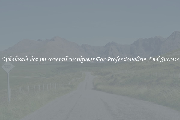 Wholesale hot pp coverall workwear For Professionalism And Success