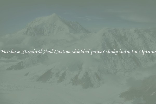 Purchase Standard And Custom shielded power choke inductor Options