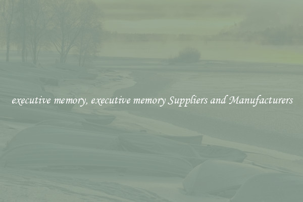 executive memory, executive memory Suppliers and Manufacturers