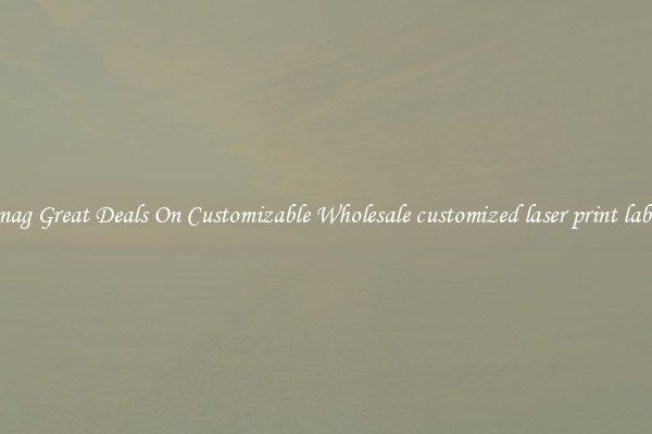 Snag Great Deals On Customizable Wholesale customized laser print label