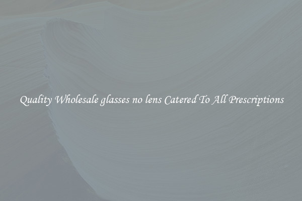 Quality Wholesale glasses no lens Catered To All Prescriptions