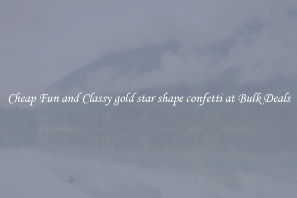 Cheap Fun and Classy gold star shape confetti at Bulk Deals