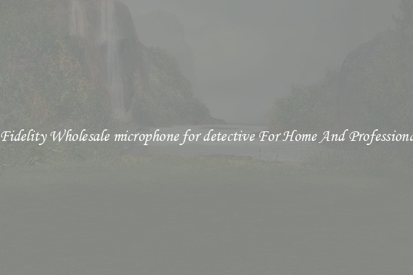 High Fidelity Wholesale microphone for detective For Home And Professional Use