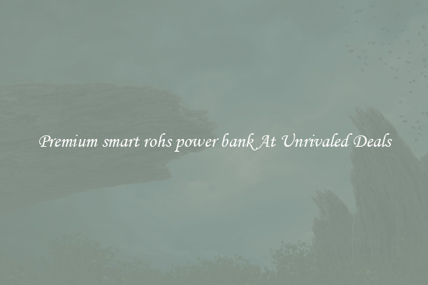 Premium smart rohs power bank At Unrivaled Deals