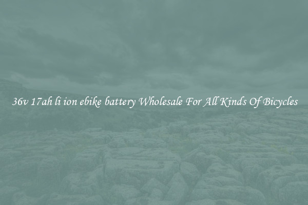 36v 17ah li ion ebike battery Wholesale For All Kinds Of Bicycles