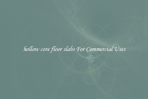 hollow core floor slabs For Commercial Uses