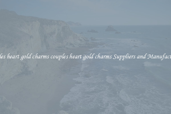 couples heart gold charms couples heart gold charms Suppliers and Manufacturers