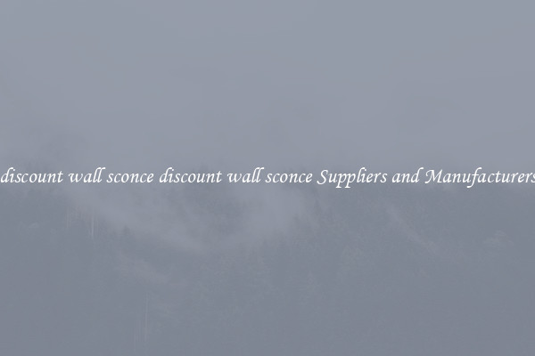 discount wall sconce discount wall sconce Suppliers and Manufacturers