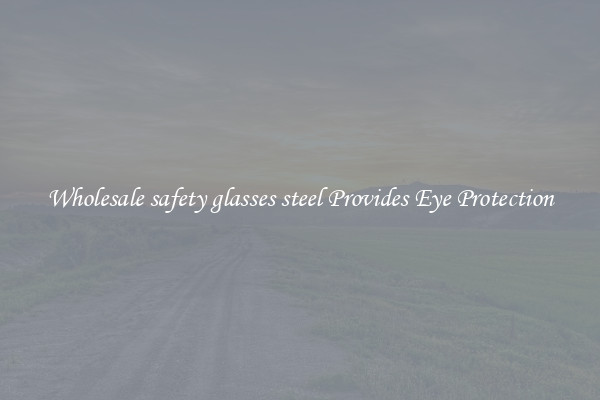 Wholesale safety glasses steel Provides Eye Protection