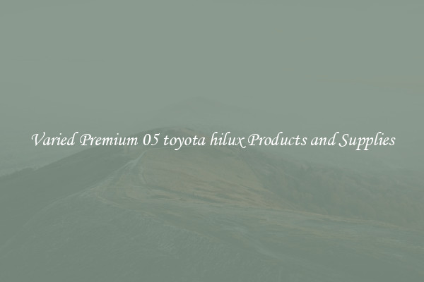 Varied Premium 05 toyota hilux Products and Supplies